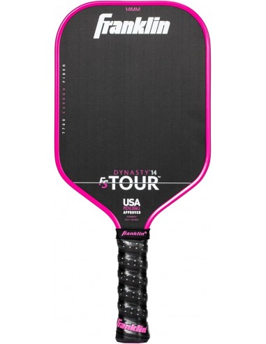 Franklin FS Tour Dynasty 14mm Pickleball Paddle Pink Livraison rapide