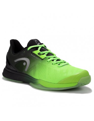 Head Sprint Pro 3.5 Men's Indoor Shoes Black Neon Green de France