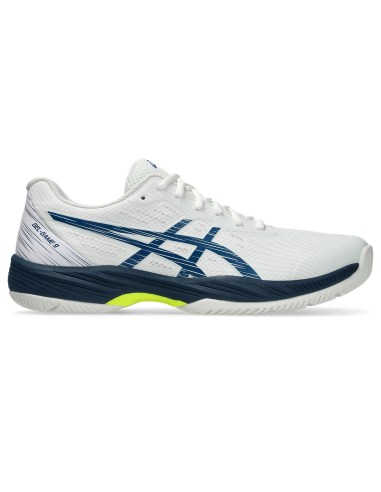 Asics Men's Gel Game 9 Tennis Shoes White Mako Blue ouvre sa boutique