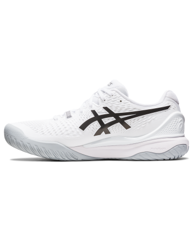 Asics Men's Gel Resolution 9 Tennis Shoes White Black la colonne vertébrale