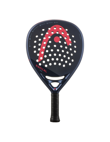 Head Radical Pro 2024 Padel Racket rembourrage situé sous