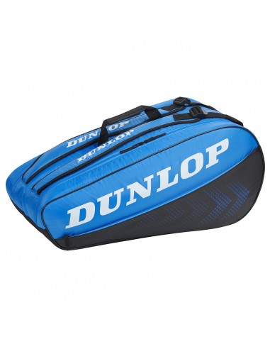 Dunlop FX Club 10 Racket Bag Black Blue solde