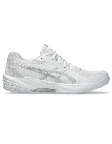 Asics Women's Gel Task 4 Indoor Court Shoes White Pure Silver pour bénéficier 