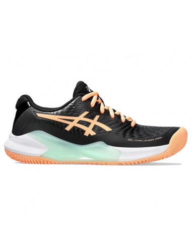 Asics Women's Gel Challenger 14 Padel Shoes Black Bright Sunstone sur le site 