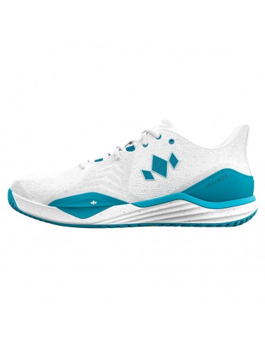 Diadem Women's Court Burst Pickleball Shoes - White/Blue les muscles