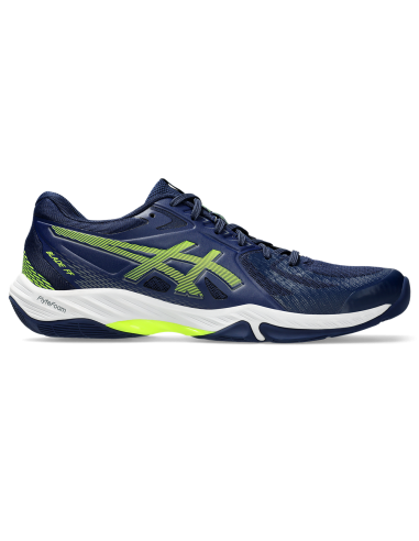 Asics Men's Blade FF Indoor Court Shoes Blue Expanse Safety Yellow Fin de série