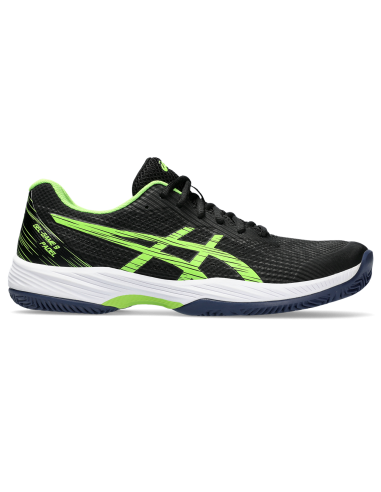 Asics Men's Gel Game 9 Padel Shoes Black Electric Lime en stock