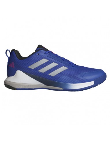 Adidas Men's Novaflight 2 Indoor Court Shoes Blue Silver votre